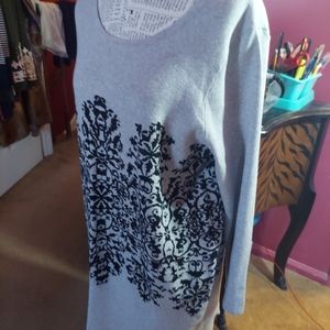 Studio One New York Grey Sweater Dress 1X
